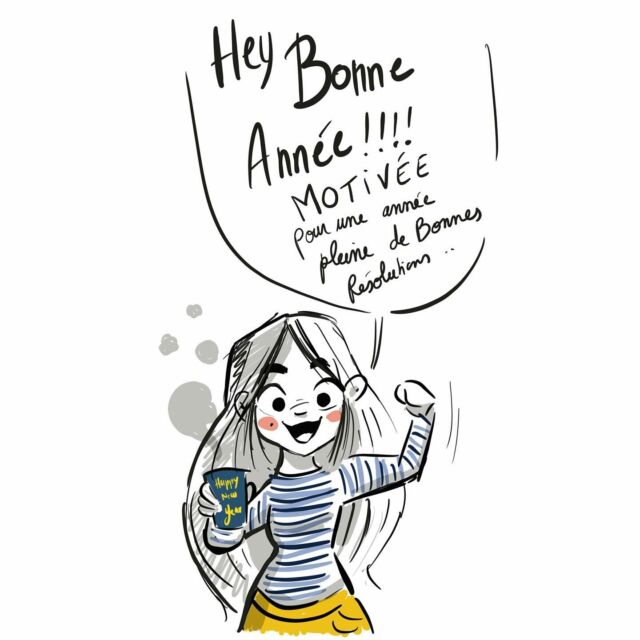 Hey, Bonne année !!! Alors, motivé pour une année pleine de bonnes résolutions… ? 

#manqueevidentdemotivation #bonneannee #resolution #bonneresolution #nouvelleannée #peurdelabandon #echec #croire #croisentoi #motivation #humour #bd #illustration #dessin #newpost #billetdhumeur #comics #strip #motivation